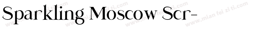 Sparkling Moscow Scr字体转换